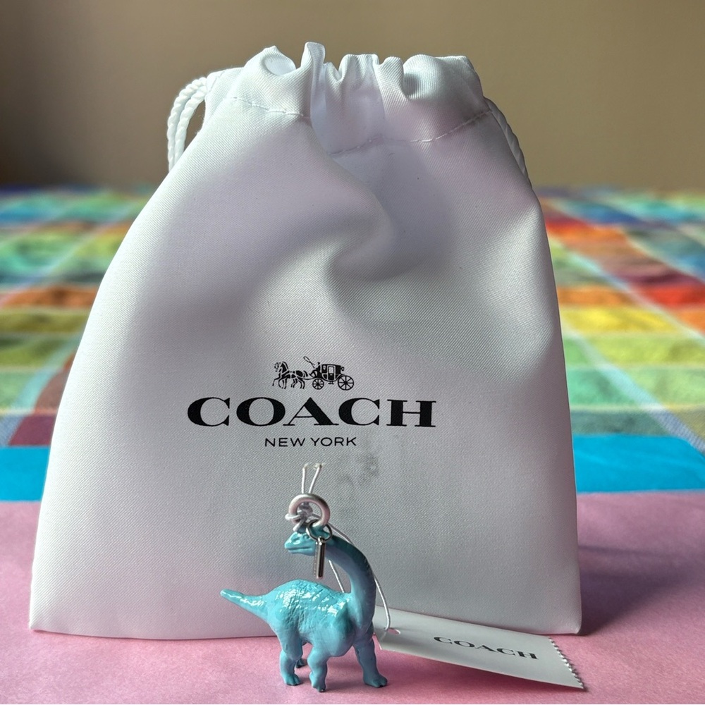 🦕 COACH SMALL DINOSAUR BAG & SHOE CHARM 🦕 NWT 🦕